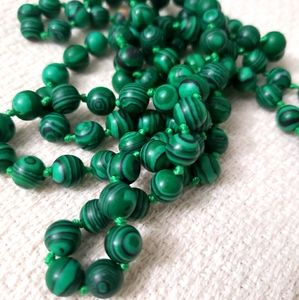 Malachite Bead Necklace